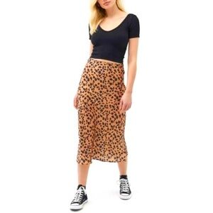 Urban Outfitters | Leopard Print Midi Skirt | Size XS